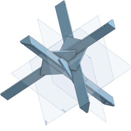 Panzersperren Konstruktion 3DView